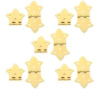 Ciieeo 10 Piezas Bisagras Decorativas Doradas con Diseño de Alas para Gabinetes y Cajas de Madera Vintage Bisagra Resistente para Joyeros y Cajas de Herramientas