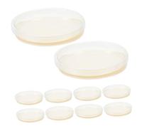 Ciieeo 10 piezas Lb Agar Placas Portátiles Prepoured para Experimentos Científicos Educativos Unidades para Proyectos Escolares de Microbiología y Ciencias Stem
