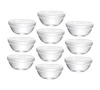 Ciieeo 10 Piezas Recipiente De Vidrio Transparente Tazón Pequeño Tazón De Bocadillos Tazón De Ofrenda Pequeño Mini Tazones Cocina Moho Bol Tazón De Helado Resistencia a Altas Temperaturas