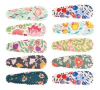 Ciieeo 10 Pinzas Pelo de Mujer Flores Vintage, Hechas de Tejido, Fáciles de Colocar, Ideales para Muchas Ocasiones y Cumpleaños