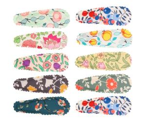 Ciieeo 10 Pinzas Pelo de Mujer Flores Vintage, Hechas de Tejido, Fáciles de Colocar, Ideales para Muchas Ocasiones y Cumpleaños