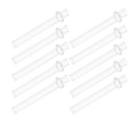 Ciieeo 10 Soportes de Mecha de Vidrio Transparente 4mm X 25mm para Lámparas de Aceite, Piezas de Repuesto Resistentes al Calor, Tubo para Lámpara de Queroseno, Accesorios para Camping