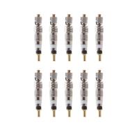 Ciieeo 10 Unidades Núcleo del Neumático de Cobre para Bicicleta de Carretera sin Cámara, Resistente Corrosión Buena Hermeticidad, Color Plata, Reemplazo Adecuado para Ciclismo Tubeless