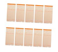 Ciieeo 100 Hojas Tarjeta De Prueba Tarjeta De Tiempo Fichas De Fichaje para Oficina Tiempo De Oficina Tarjetas De Registro Mensuales Tarjeta Perforada Dedicado Papel Personal