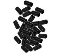 Ciieeo 100 Unidades Tapa Vertedora Negra de Goma para Botellas de Vino y Licor, Ligera y Reutilizable, Adecuado para Bares y Restaurantes, Protege contra Polvo y Fugas