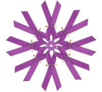 Ciieeo 100piezas Broche de Cinta Benéfica Morado Unidades Pin de Lazo de Concienciación Resistente de Tela y Hierro y Reutilizable para Decoración y Apoyo Social
