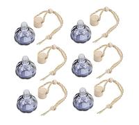 Ciieeo 10piezas Botellas De Aromaterapia Colgantes Para Coche Vacías y Rellenable Decoraciones Perfumadas Para Interiores De Vehículos Ambientador y Desodorante Portátil