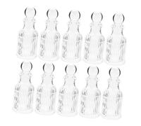 Ciieeo 12 Botellas De Agua De Vidrio Transparente Con DiseñO De Cruz Recargables Para Bautizos Bodas Y Celebraciones Religiosas Regalo CatóLico PortáTil 3.93X1.69X1.69In