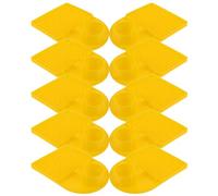 Ciieeo 12 Comederos para Abejas de Plástico Amarillo Sistema Antiahogamiento y Antirrobo para Apicultura al Aire Libre Alimentación Segura