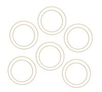 Ciieeo 12 Piezas Atrapasueños Círculo de Bambú anillos de bambú para manualidades anillos de aro artesanales de cuentas suministros de decoración de coronas boho Beige