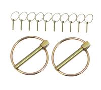 Ciieeo 12 piezas Pasadores de Seguridad para Maquinaria Pesada Clips Resistentes para Remolques Tractores Cortacésped y Carros Duradero Fácil Instalación Paquete Surtido para
