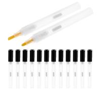 Ciieeo 15 Rotuladores Recargables Vacíos Punta Fina Redonda y Oblicua, Accesorios de Dibujo de Pp para Papel y Expresión Artística, Escritura Suave y Precisa