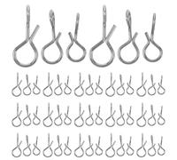 Ciieeo 150 Clips Giratorios para Señuelos de Pesca Mosca Conectores Rápidos Metálicos en 3 Tamaños S M L para Aparejos Resistentes al Agua Salada Accesorios Versátiles para Pesca