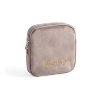 Ciieeo 1pieza Bolsa Riñonera Sanitaria Portátil con Cremallera Gran Capacidad de Algodón para Compresas Monedero Femenino para Viaje al Aire y Oficina