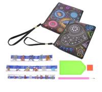 Ciieeo 2 Juegos Bolso de Mano Elegante y Versátil Gemas, Cartera de Moda | Cremallera, Organización Sencilla y Capacidad Práctica, para Viaje y Negocio, Acabado Acrílico y Pu