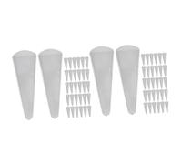 Ciieeo 2 Juegos Juego De Tijeras De Cocina Latigazo Manguito Protector De Tijera Tijeras De Cejas con Peine para Pestañas Cubierta De Tijera De Costura De Polivinilo 50 Uds * 2