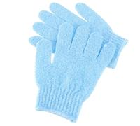 Ciieeo 2 Pares Guante de Baño Exfoliante de Nylon Diseño Elástico de Cinco Dedos para Hombres, Adecuado para Ducha y Sauna, Limpieza Corporal Profunda