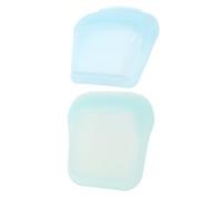 Ciieeo 2 Pastilleros de Silicona Reutilizables Transparentes, Bolsas Portátiles para Medicamentos Diseño Abierto, Almacenamiento Sellado, Tamaño Pequeño para Viaje, Set 50 Ml y 80 Ml,