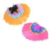 Ciieeo 2 Pelucas de Halloween Cresta Creativas de Pet para Disfraz y Fiesta, Pack de 2 Piezas para Destacar y Cambiar Tu Look en Halloween