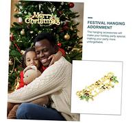 Ciieeo 2 Piezas Adornos Colgantes Navideños de Plástico Impermeables de Decoración Temática para Árbol de Navidad Diseño Merry Christmas Grande para Festivales y Decoración Festiva