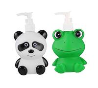 Ciieeo 2 Piezas Botella Dispensadora De Loción Infantil Botella De Champú De Dibujos Animados Soporte para Baño y Cuidado Personal