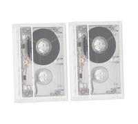 Ciieeo 2 Piezas Cintas de Casete Vacías de para Grabación de y Discursos Pack de Unidades Mini Cintas Portátiles para Proyectos DIY y Entrevistas y Uso