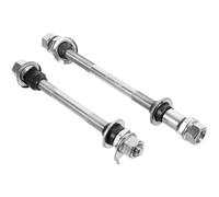 Ciieeo 2 Piezas Eje de Bicicleta Profesional de Hierro Resistente al Desgaste para Bicicleta Montaña Brocheta Delantera y Trasera, Adecuado para Limpieza de Cadena y Transporte