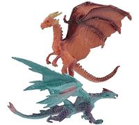 Ciieeo 2 Piezas Figuras de Dragón Míticas de Adornos de Animales Realistas para Decoración de Mesa y Juguete Educativo