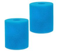 Ciieeo 2 Piezas Filtro de Piscina Reutilizable de Esponja, Azul | Elemento Filtrante Lavable, Alta Resiliencia, para Acuario y Piscina, Cartuchos de Recambio, Uso Estacional
