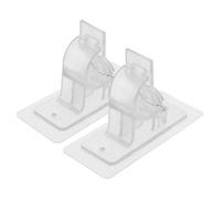 Ciieeo 2 Piezas Gancho de Cortina adjunta Adhesivo Clips Llave Curtain Rod Curtain Pole Soporte para Barra de Cortina para Cocina Soportes para Barra de Cortina sin taladrar Abdominales