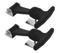 Ciieeo 2 Piezas Handle Hasp Latches Ajustables Inoxidable Mecanismo de Cierre para Equipos Industriales y Motor Resistente y Seguro para Herramientas y Vehículos