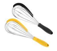 Ciieeo 2 Piezas herramienta para hornear pasteles herramienta x licuadora amasadora reposteria Banco de huevo de acero inoxidable batidor de huevos de metal batidor de harina