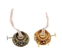 Ciieeo 2 Piezas Kerosene Lamp Burner con Regulador de Ajustable y Soporte de Mecha Estable para Lámparas de Aceite Vintage Accesorios Metálicos de Repuesto para Iluminación de Emergencia