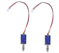Ciieeo 2 Piezas Mini Interruptor Push Pull Electromagneto de Solenoide Dc Actuador Compacto para Control de Equipos de Automatización Diseño y Duradero