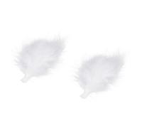 Ciieeo 2 Piezas Pinzas Pelo de Aleación Ligera y Diseño Tridimensional de Plumas White para Mujer, Accesorio Elegante Adecuado para Bodas y Ropa Tradicional China