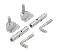 Ciieeo 2 Piezas Tornillos de Latón para Mentonera de Violín, Accesorios Resistentes Corrosión y Fáciles de Transportar para Instrumento Musical, Color Plata