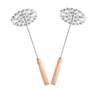 Ciieeo 2 piezas Utensilios para Hacer Buñuelos y Galletas con Mango Moldes de Flores para Cocinas Caseras para Preparar Postres Suizos y Aperitivos