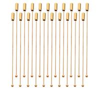 Ciieeo 20 Alfileres de Metal de 90 Mm con Pasador y Tope, para Hacer Broches, Joyería en Sombreros y Ramos, Paquete de 20 Piezas, Aptos para Telas Gruesas y Uso Manualidades