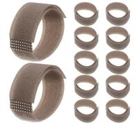 Ciieeo 20 Cierres Antideslizantes para Botas de Mascotas Correas Impermeables Café 20X180 MM Bandas Ajustables para Protección de Patas en Perros y Gatos Accesorios Resistentes para