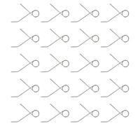 Ciieeo 20 Muelles de Torsión para Botones de Grabadora de Cinta, Repuestos Metálicos para Reparación de Botones Vintage, Accesorios de Resorte para Grabadoras de Casete