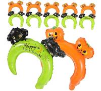 Ciieeo 20 Piezas Diadema de Globos de Halloween Accesorios Divertidos para Cosplay Decoración para Fiestas Bares y Ktvs y Coloridos para Celebraciones y la Visibilidad