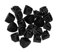 Ciieeo 20 Piezas Hebilla De Conexión De Tarjeta Mágica Conectores Para Rejilla De Alambre Conectores De Esquina De Plástico Hebillas De Plástico Para Organizador De Cubos Negras Para