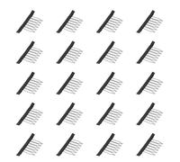 Ciieeo 20 Pinzas para Peluca 6 Dientes de Acero Inoxidable, Accesorios para Peines y Gorras de Peluca, Clips de Fijación Resistentes, Ideales para Peluquería Profesional y Uso Personal