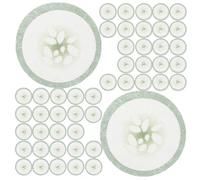 Ciieeo 200piezas Mascarilla de Pepino para Ojos Cuidado Ojos de Tela Estampado de Pepino para Usar la Rutina de Belleza Facial