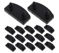 Ciieeo 20piezas Unidades Soportes De Listones Para Cama Soportes Laterales y Centrales De Plástico Resistentes Accesorios De Reemplazo Para Camas Individuales Dobles y King Fácil Instalac