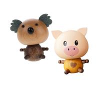 Ciieeo 2piezas Cabezón De Coche Accesorios Salpicadero Decoración Interior Coche Animales Primavera Aromaterapia