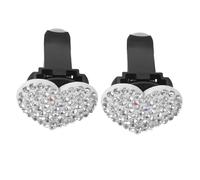 Ciieeo 2piezas Clip De Aromaterapia Para Coche Forma De Corazón Ambientador Creativo Para Salida De Aire Decoración Interior Para Mujer