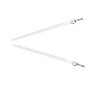 Ciieeo 2piezas Varita De Cortina Transparente De Acrílico Instalación Compatible con Cortinas y