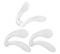 Ciieeo 3 Almohadillas Nasales de Silicona Blandas para Gafas Infantiles Forma de U Antideslizantes Tornillo Doble Orificio Repuesto Cómodo para Puente Nasal Ajuste Seguro