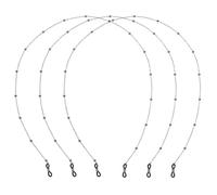 Ciieeo 3 Piezas Cadena para Gafas de Cobre Cuentas, Ligera | Accesorio de Moda, Uso en Oficina y Running, Apta para Presbicia